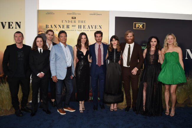 FX CELEBRATED THE PREMIERE OF UNDER THE BANNER OF HEAVEN WITH A RED-CARPET EVENT AT THE HOLLYWOOD ATHLETIC CLUB IN LOS ANGELES