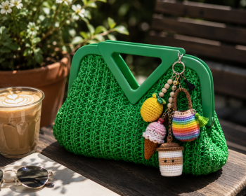 Nobody Has the Bag Charm You Are About to Make: Inside Lee Sartori’s Crochet Your Own Bag Charms