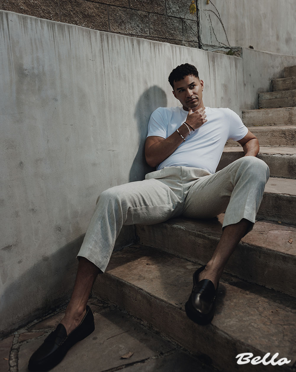 LOOK 7: T-Shirt | KENNETH COLE @kennethcole Linen Trouser | WAX LONDON @waxlondonclothing Shoes | G.H.BASS @ghbass Belt | CHARLES TYRWHITT @charlestyrwhitt Bracelets | AROCK @arock_official