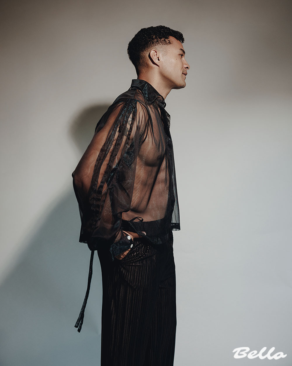 LOOK 6: Shirt | Maison Audmi @maisonaudmi Pants | Samuel Gaertner @samuelgaertner