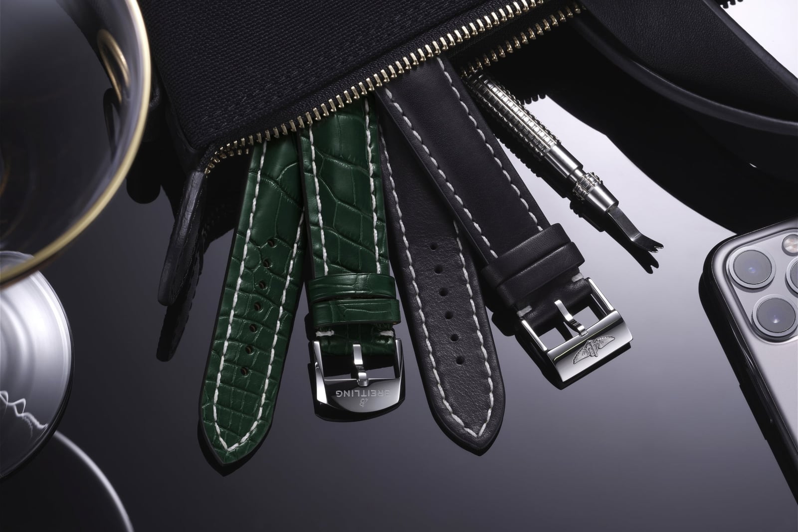 Breitling Gives the Pilot's Watch a Gold-and-Green Makeover
