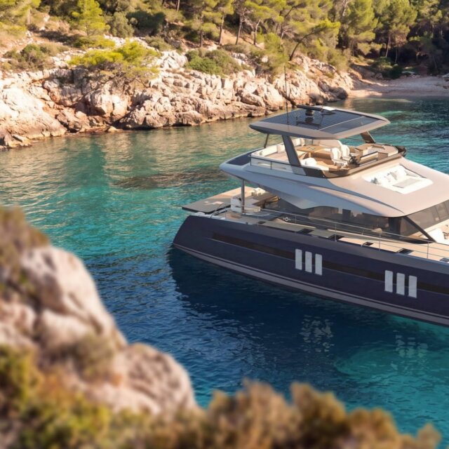 Oyster, Famous for Sails, Just Built a Catamaran With Two Engines and a Bar